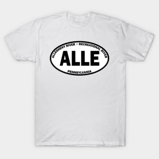 Allegheny River Recreational River oval T-Shirt